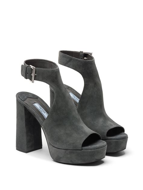 prada suede gray|women's Prada shoes price.